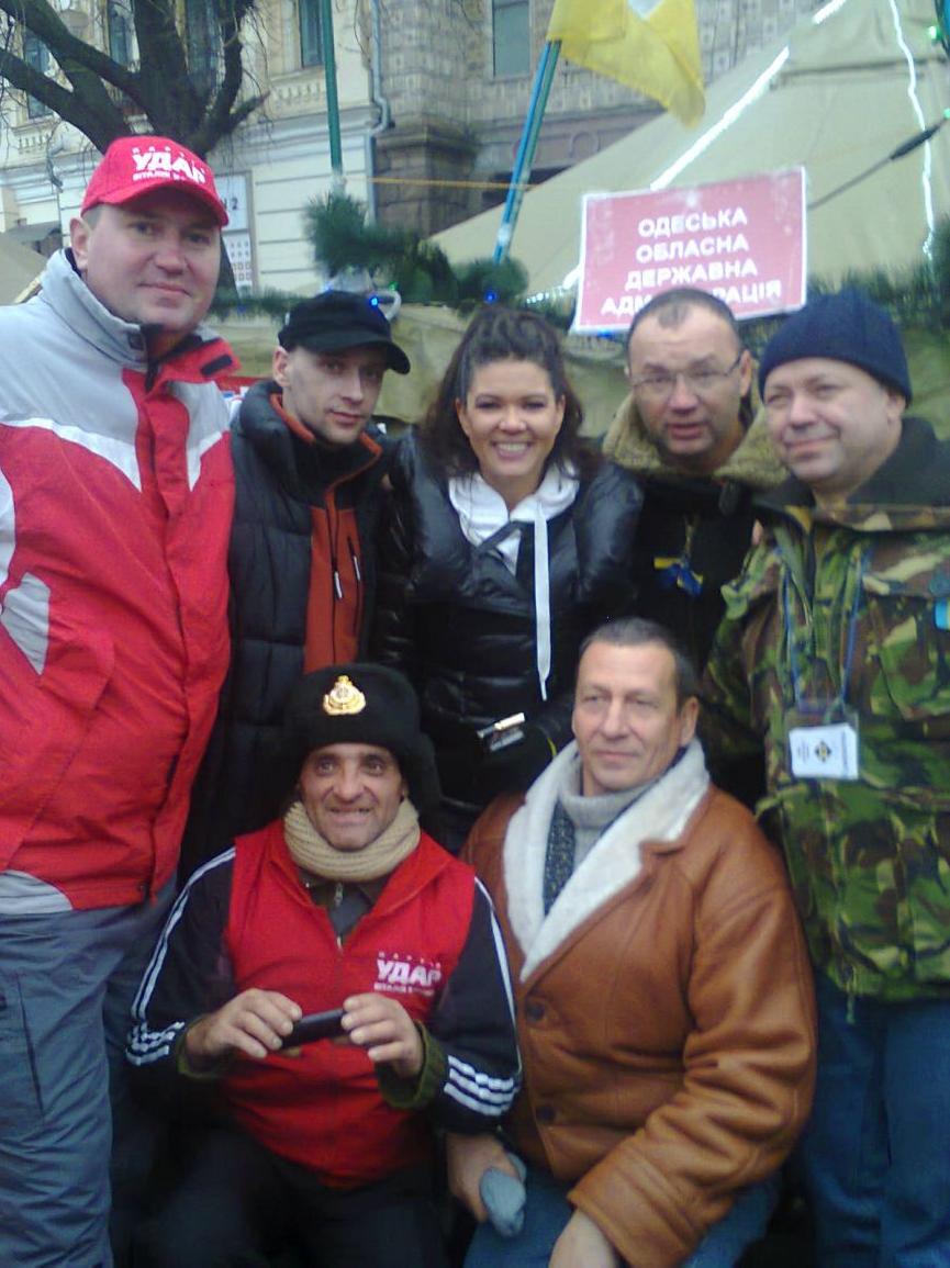Одесситов на Майдане поддержала Руслана